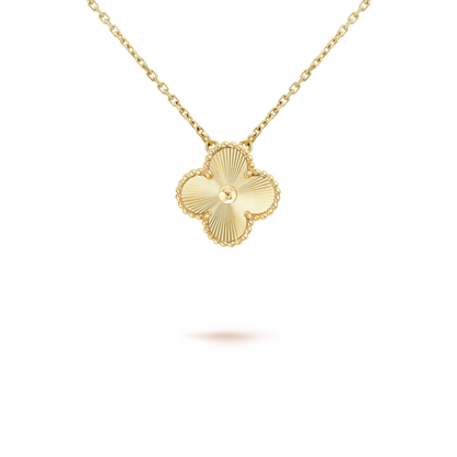 [Shinejoy]CLOVER 15MM LASER NECKLACE