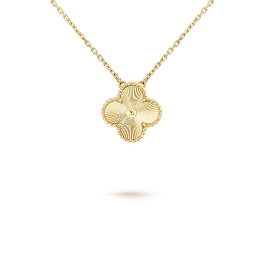 [Shinejoy]CLOVER 15MM LASER NECKLACE