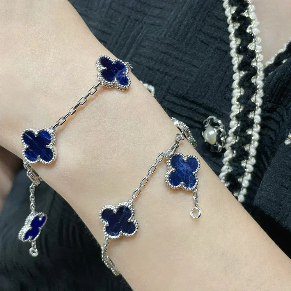 [Shinejoy]CLOVER 5 MOTIF PIETERSITE BRACELET COLLECTION