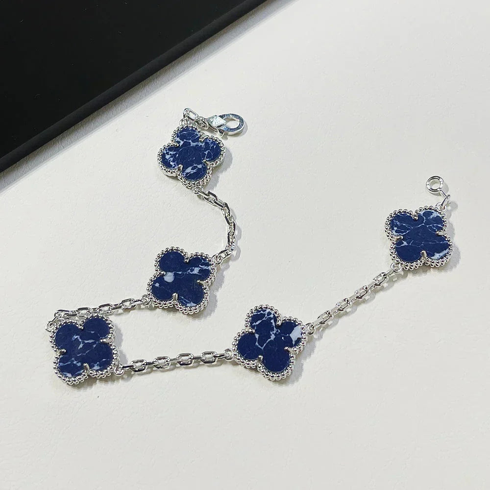 [Shinejoy]CLOVER 5 MOTIF PIETERSITE BRACELET COLLECTION