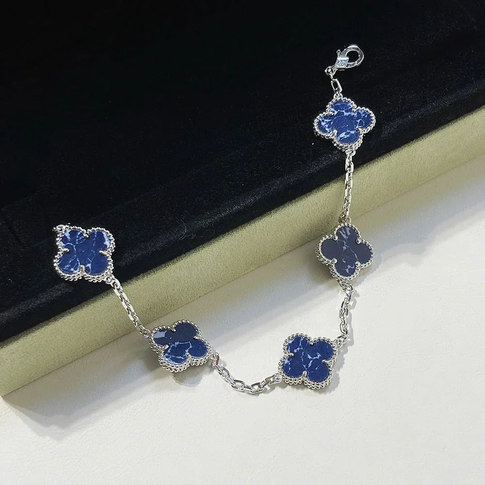 [Shinejoy]CLOVER 5 MOTIF PIETERSITE BRACELET COLLECTION