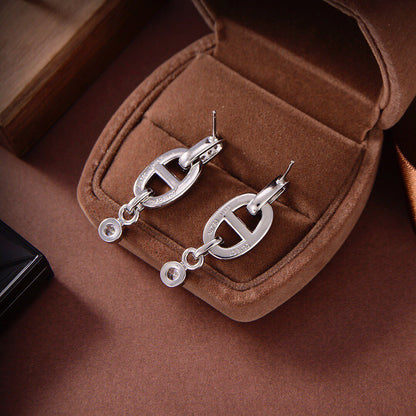 [Shinejoy]HM CHAINE DIAMOND EARRINGS