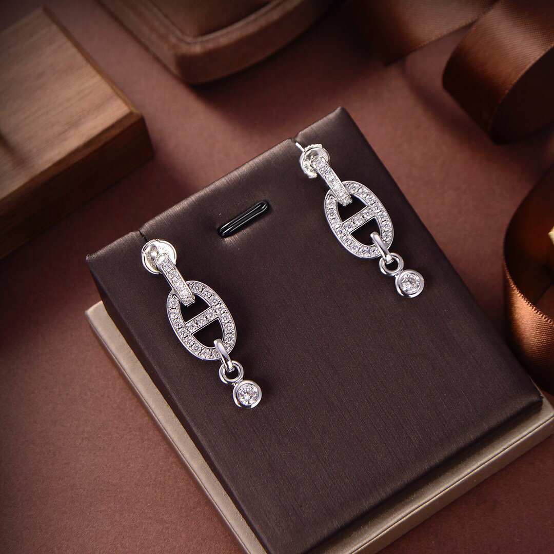 [Shinejoy]HM CHAINE DIAMOND EARRINGS