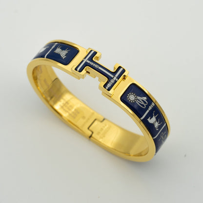 [Shinejoy]H BRACELET BLUE CERAMIC
