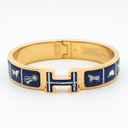 [Shinejoy]H BRACELET BLUE CERAMIC
