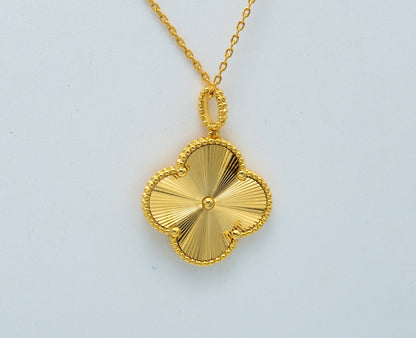 [Shinejoy]CLOVER 25MM PEDANT NECKLACE GOLD