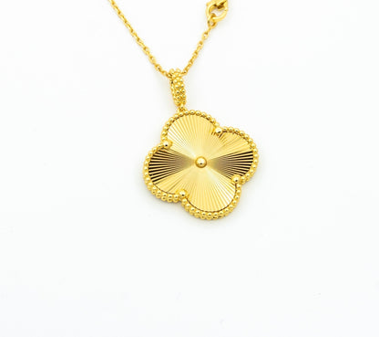 [Shinejoy]CLOVER 25MM PEDANT NECKLACE GOLD