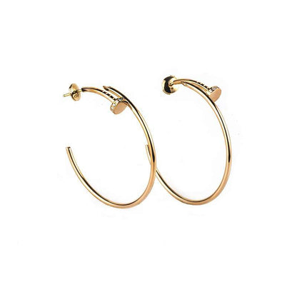 [Shinejoy]JUSTE EARRINGS GOLD DIAMONDS 1.8MM