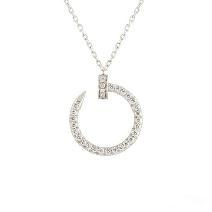 [Shinejoy]JUSTE NECKLACE SILVER DIAMONDS