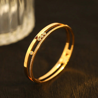 [Shinejoy]Move Romane Diamond Bangle Bracelet