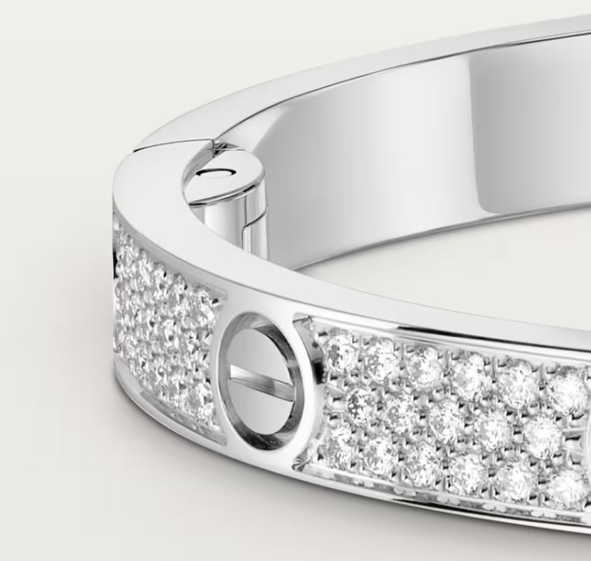 [Shinejoy]NEW-LOVE-4.8MM-Width Diamond-Studded Bracelet
