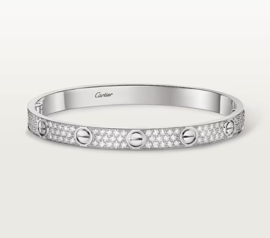 [Shinejoy]NEW-LOVE-6.1MM-Width Diamond-Studded Bracelet