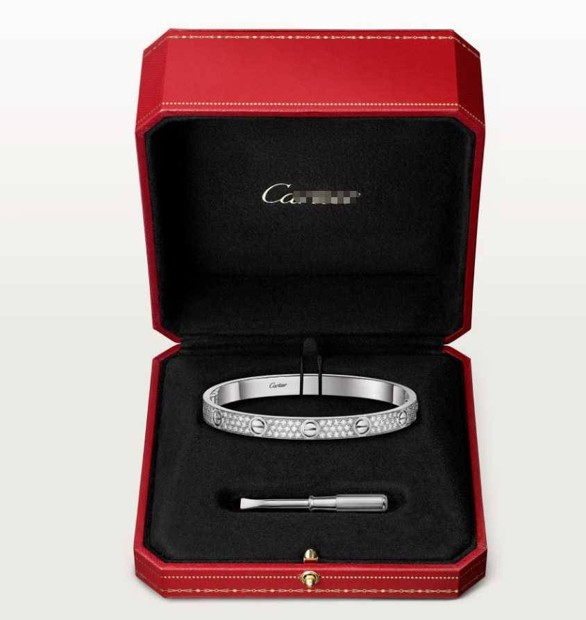 [Shinejoy]NEW-LOVE-6.1MM-Width Diamond-Studded Bracelet