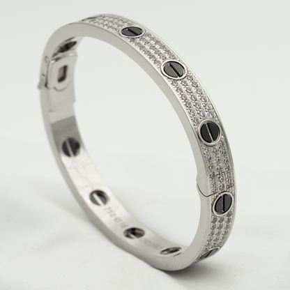 [Shinejoy]LOVE BRACELET 6.1MM DIAMOND-PAVED CERAMIC