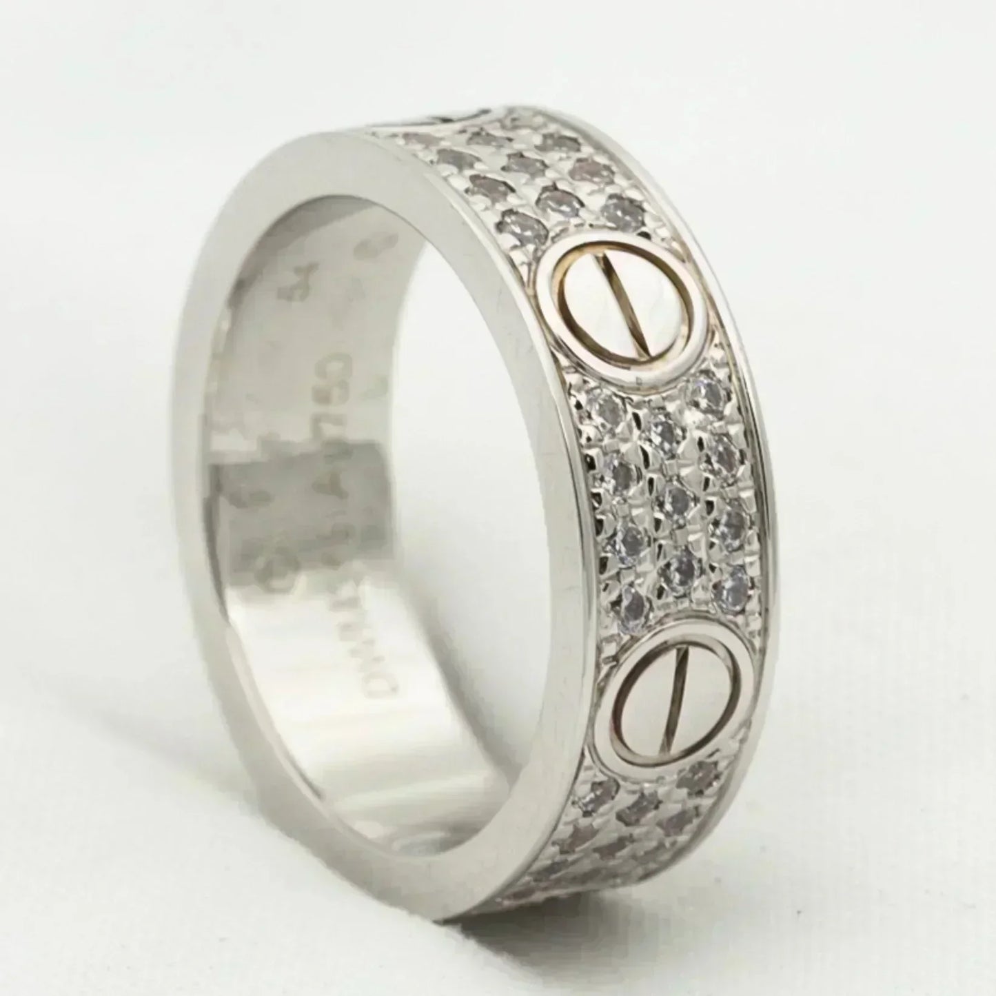 [Shinejoy]LOVE RING 5.5MM DIAMONDS PAVED