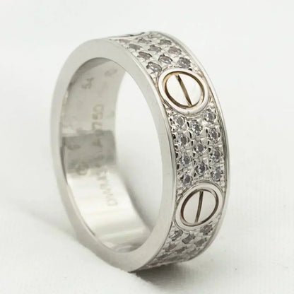 [Shinejoy]LOVE RING 5.5MM DIAMONDS PAVED