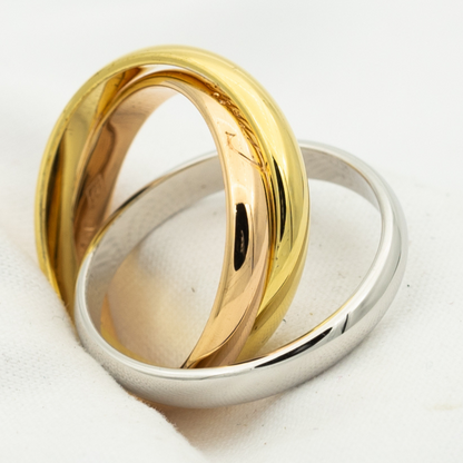[Shinejoy Jewelry]TRINITY RING GOLD PINK GOLD SILVER
