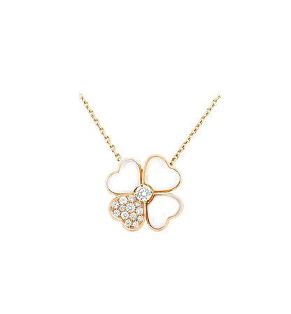 [Shinejoy]CLOVER MOP DIAMOND Shinejoy GOLD NECKLACE