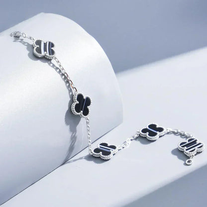 [Shinejoy] CLOVER 5 MOTIF PULSAR STONE BRACELET COLLECTION