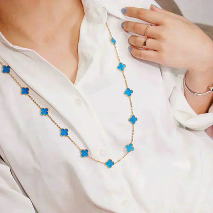[Shinejoy]CLOVER 20 MOTIFS TURQUOISE GOLD