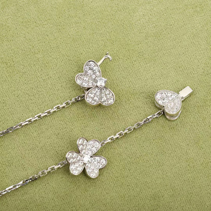 [Shinejoy]FRIVOLE SILVER 9 FLOWERS NECKLACE