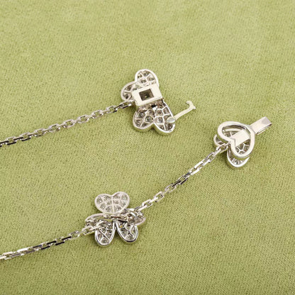 [Shinejoy]FRIVOLE SILVER 9 FLOWERS NECKLACE