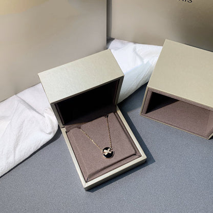 [Shinejoy]JEUX DE PINK GOLD DIAMOND NECKLACE