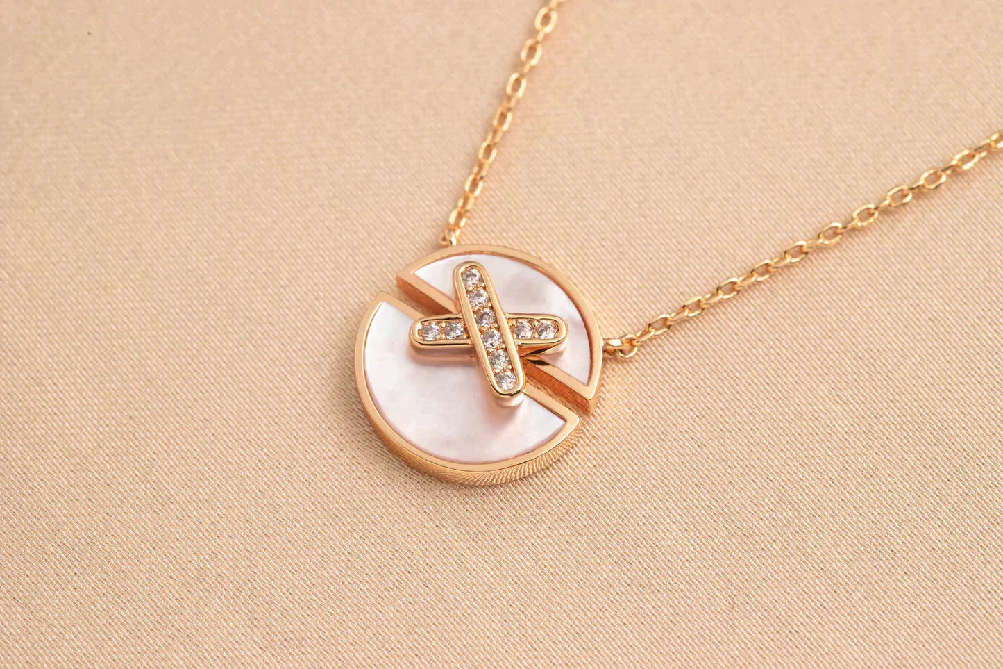 [Shinejoy]JEUX DE Shinejoy GOLD DIAMOND NECKLACE