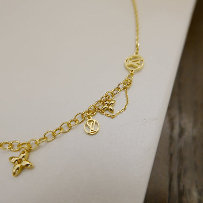 [Shinejoy]BLOOMING SUPPLE NECKLACE BRASS