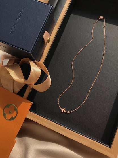 [Shinejoy]BLOSSOM PENDANT PINK GOLD AND DIAMOND