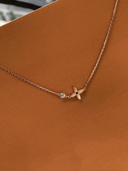 [Shinejoy]BLOSSOM PENDANT PINK GOLD AND DIAMOND