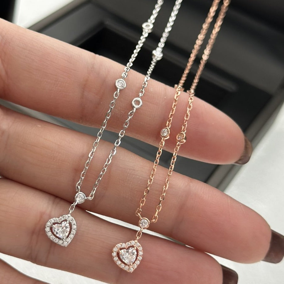 [Shinejoy]JOY HEART DIAMOND NECKLACE