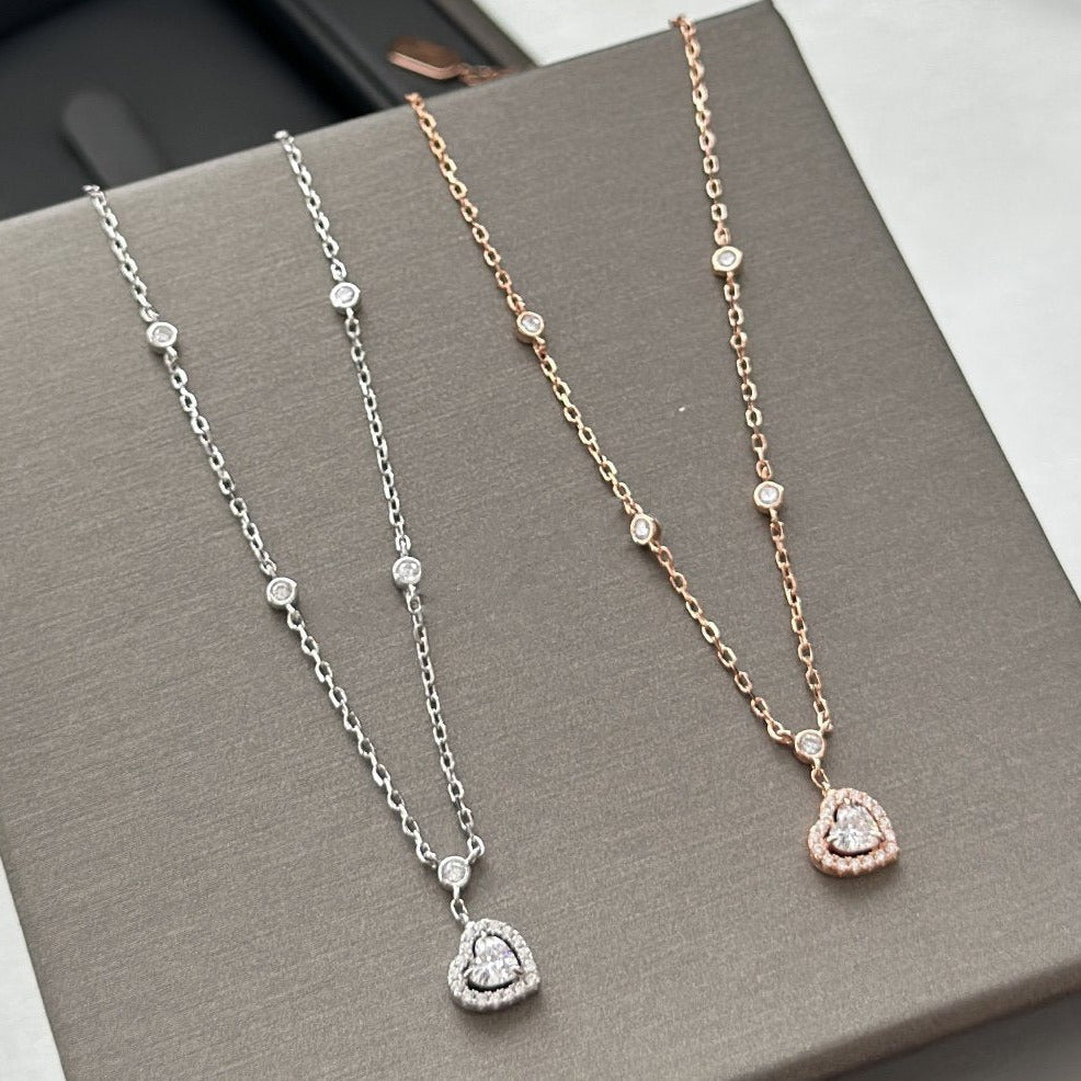 [Shinejoy]JOY HEART DIAMOND NECKLACE