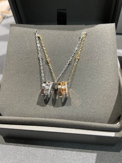 [Shinejoy]CHAIN MOVE ROMANE PEDAND NECKLACE