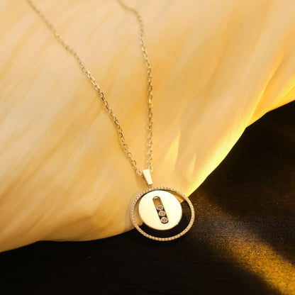 [Shinejoy]Demo MOVE MM SILVER DIAMOND NECKLACE