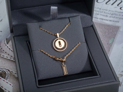 [Shinejoy]Demo MOVE PM NECKLACE PINK GOLD DIAMOND
