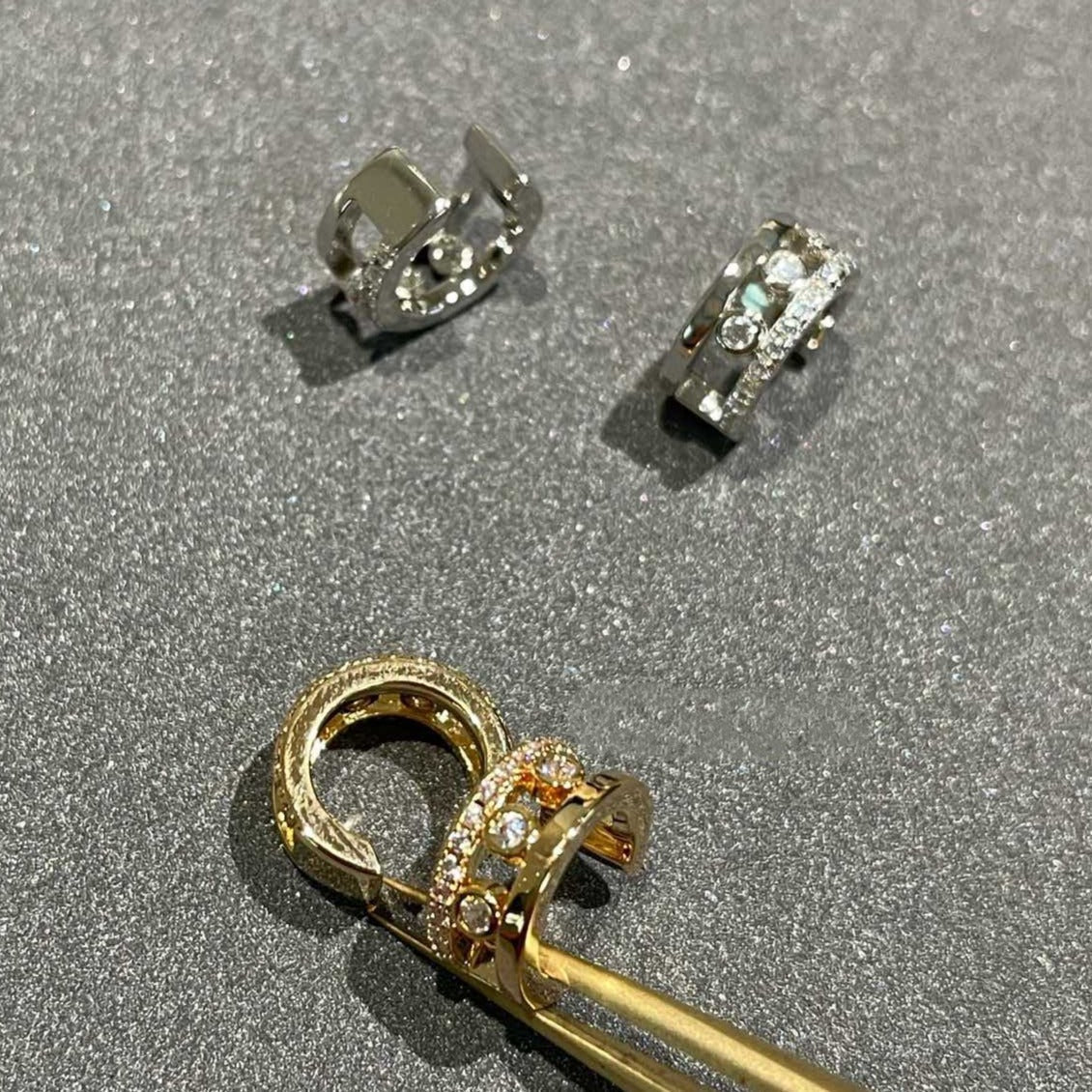 [Shinejoy]MOVE ROMANE EARRINGS DIAMOND