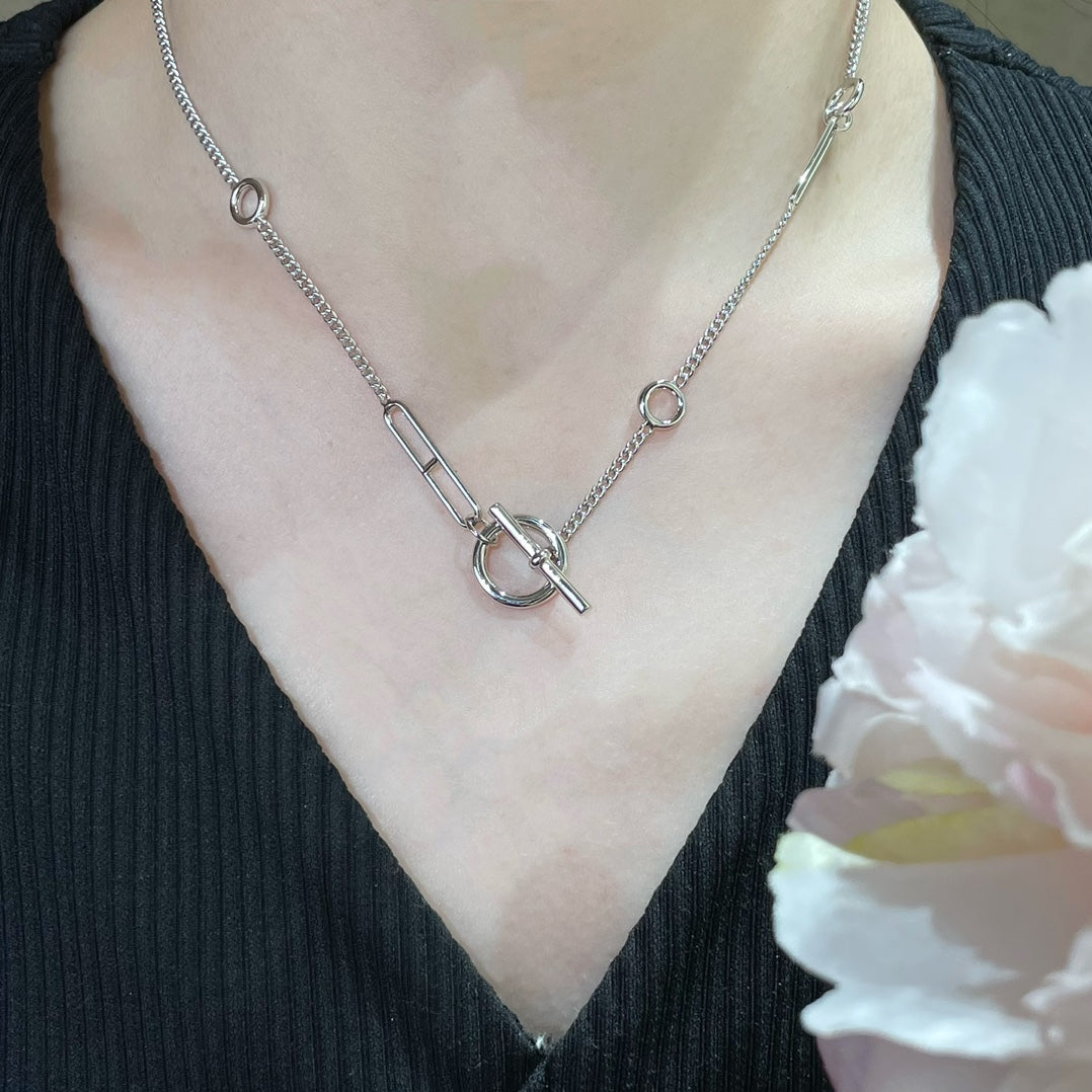 [Shinejoy]HM STERLING CHAINE D'ANCRE HEART