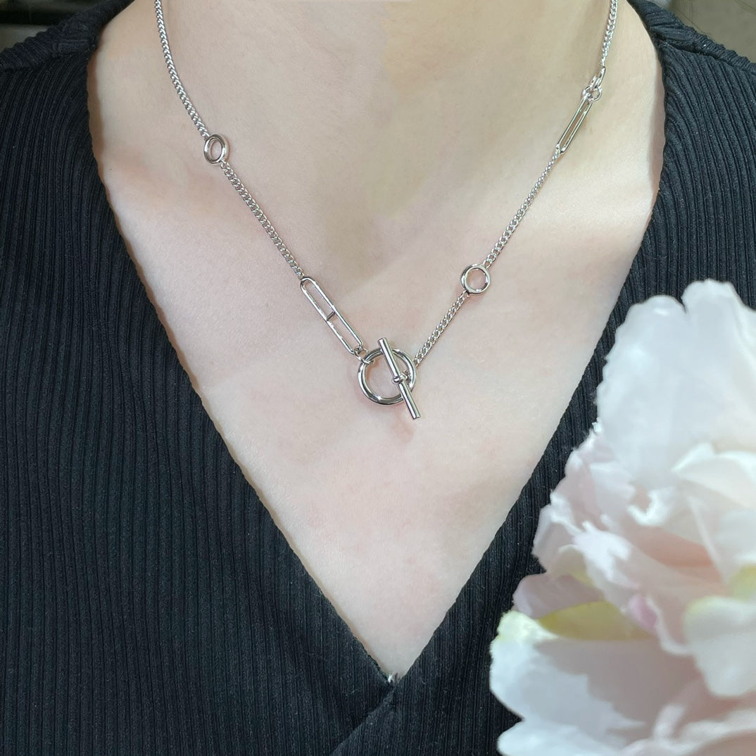 [Shinejoy]HM STERLING CHAINE D'ANCRE HEART