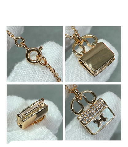 [Shinejoy]H CIRCE MOISSANITE PENDANT NECKLACE GOLD