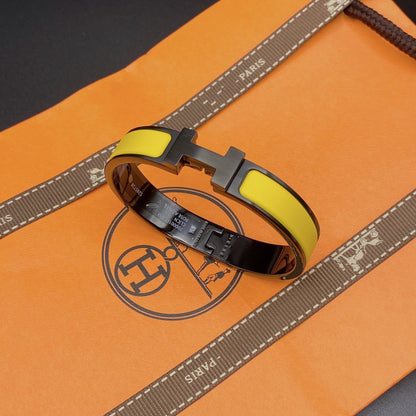 [Shinejoy]CLIC HM SO BLACK YELLOW BRACELET