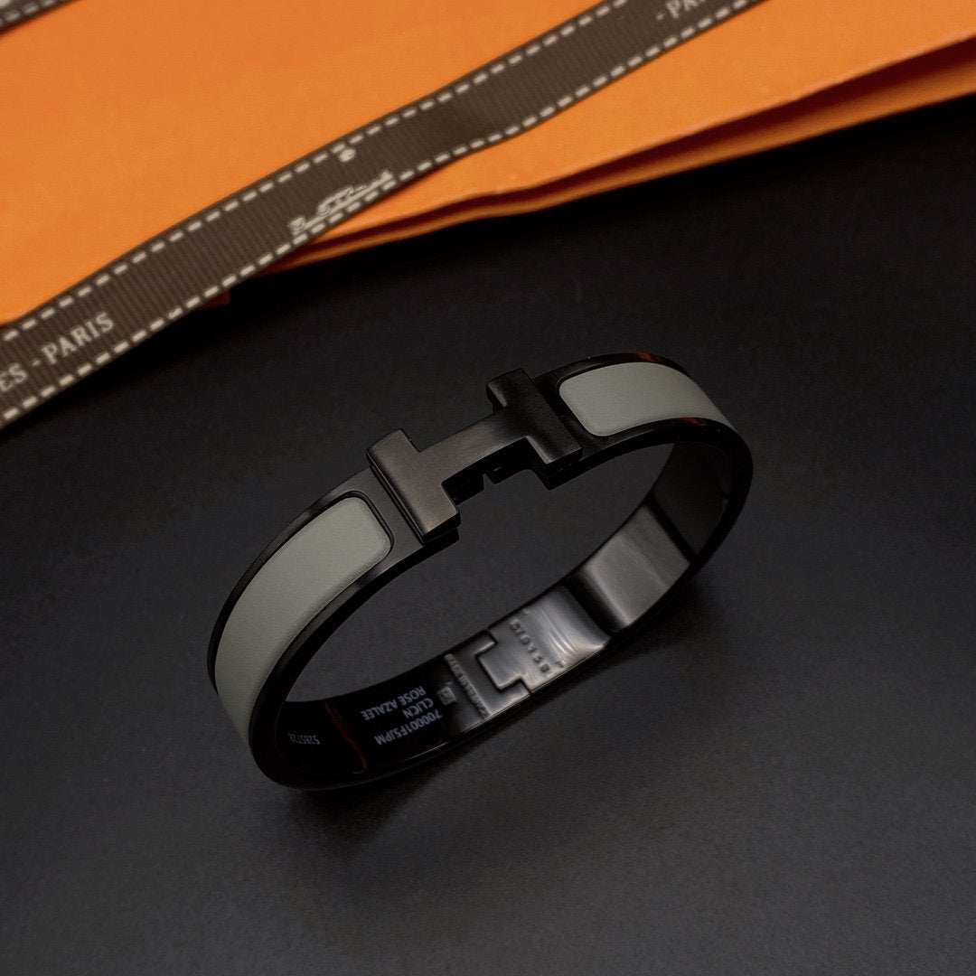 [Shinejoy]CLIC HM SO BLACK GREY BRACELET