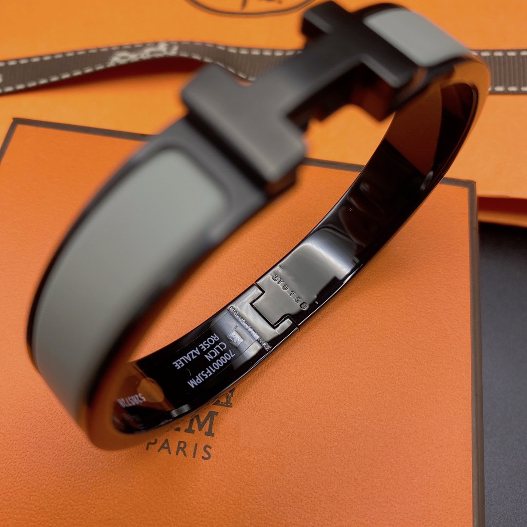 [Shinejoy]CLIC HM SO BLACK GREY BRACELET