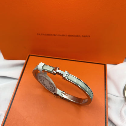 [Shinejoy]CLASSIC HM CLIC GREEN 8MM ENAMEL BRACELET