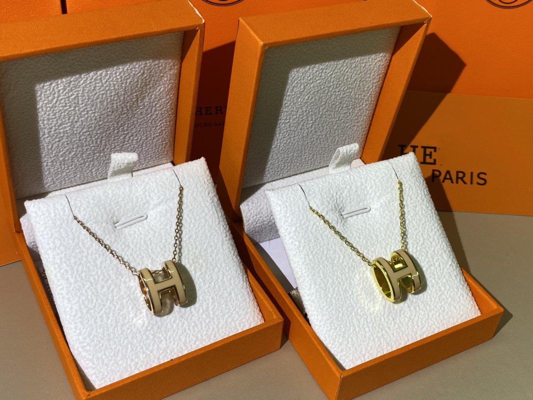 [Shinejoy]HM CLIC YELLOW ENAMEL GOLD NECKLACE