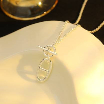[Shinejoy]HM CHAINE D'ANCRE PENDANT NECKLACE STERLING SILVER