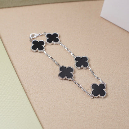 [Shinejoy] CLOVER 5 MOTIF ONYXS BRACELET COLLECTION