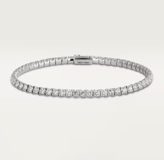 [Shinejoy]  CLASSIC BASEBALL BRACELAT, 52 DIAMOND