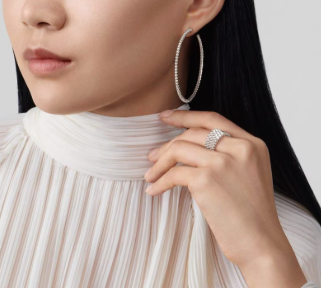 [Shinejoy]Five-row diamond ring