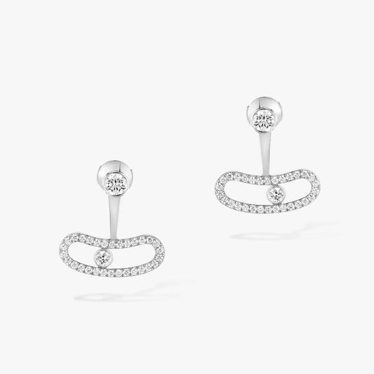 [Shinejoy]MOVE UNO SILVER DIAMOND EARRINGS